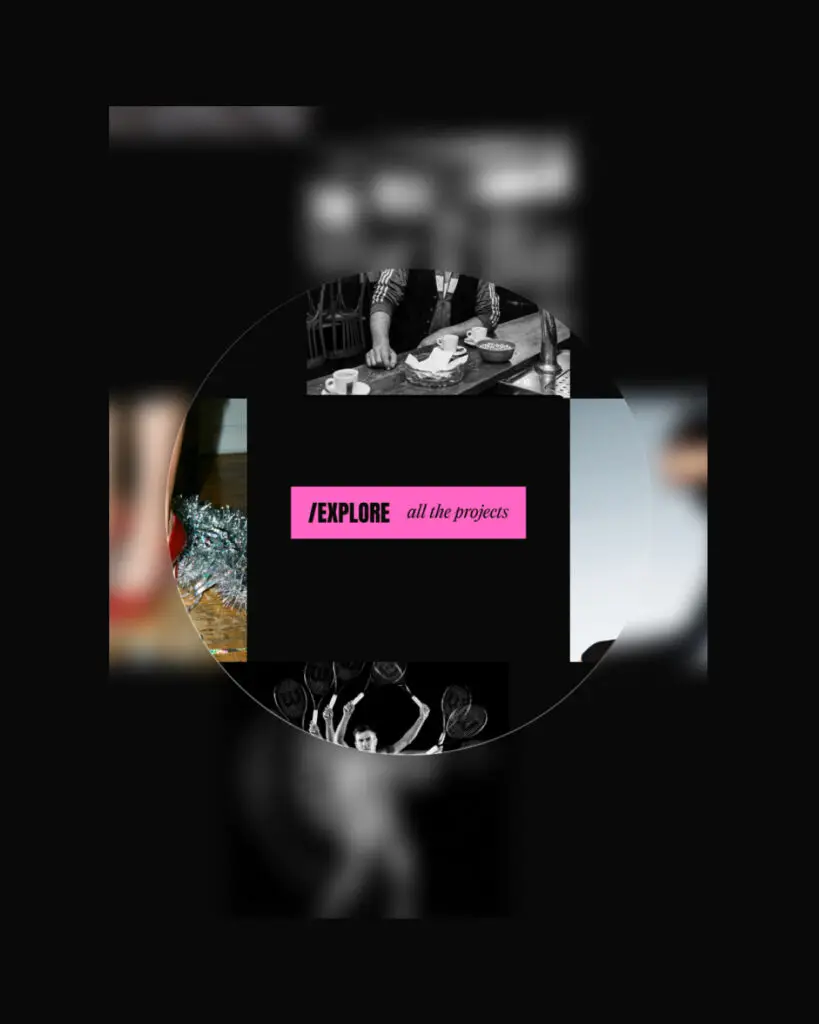 explore projects UX UI design website Versus project by Studio Phosphor